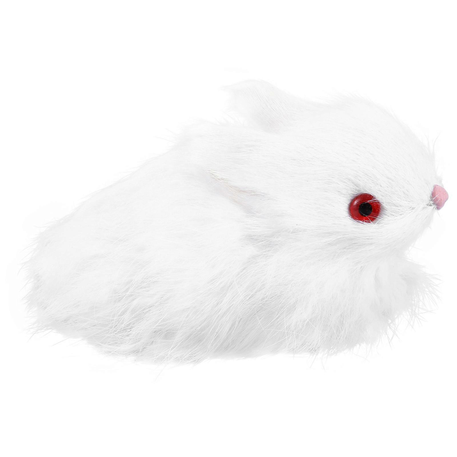 Bunny Decoration Simulation Bunny Figurine for Home Easter 1Pcs