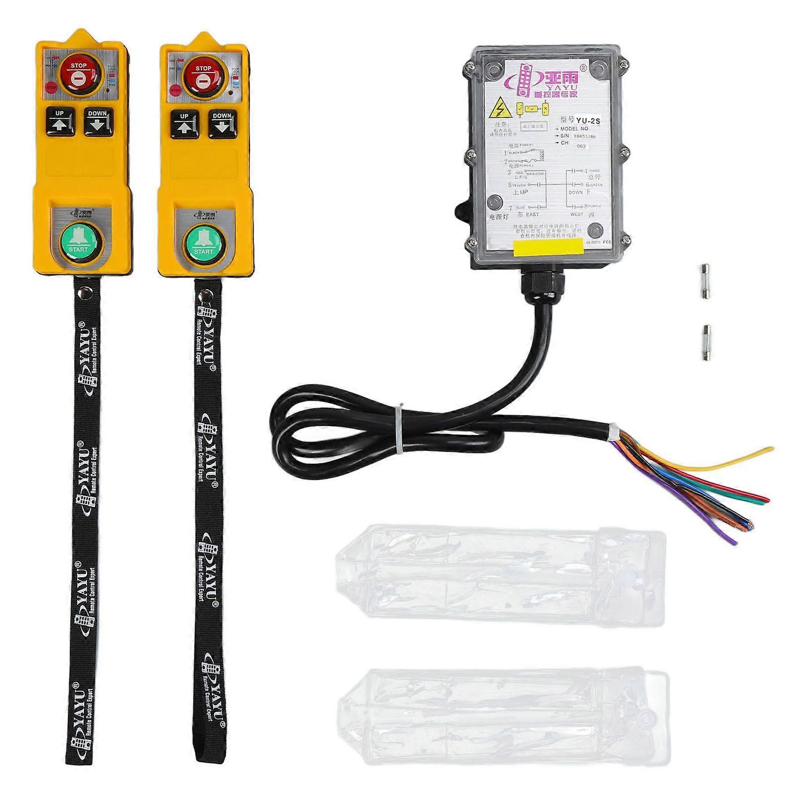 Industrial Remote Control Wireless Waterproof Hoist Crane Remotes Controller for Bridge CranesAC 380V