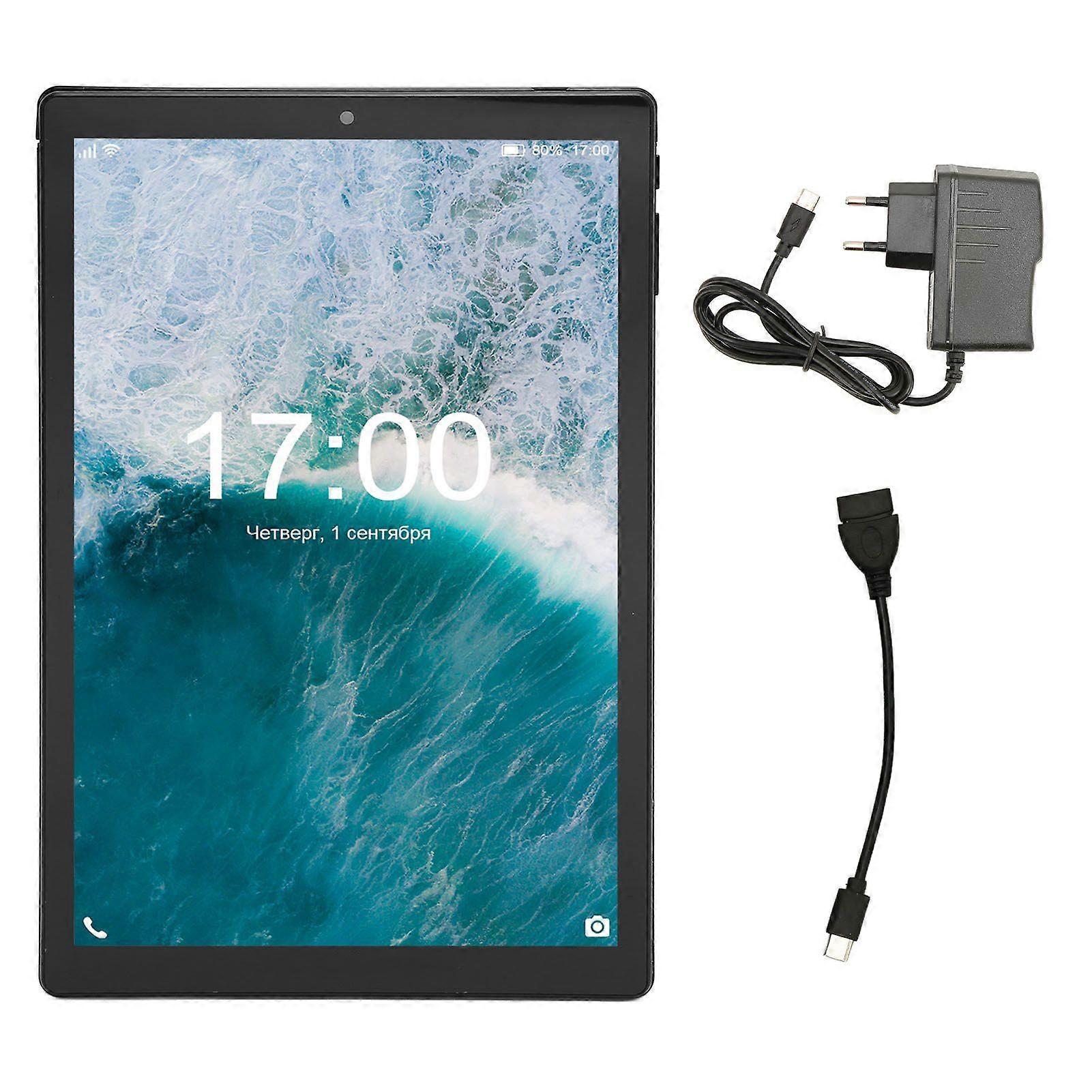 10 Inch Tablet 3 and 64G Memory Screen Octa Core 128GB Expand Tablet with 3G Network and WIFI for Android 11 Black
