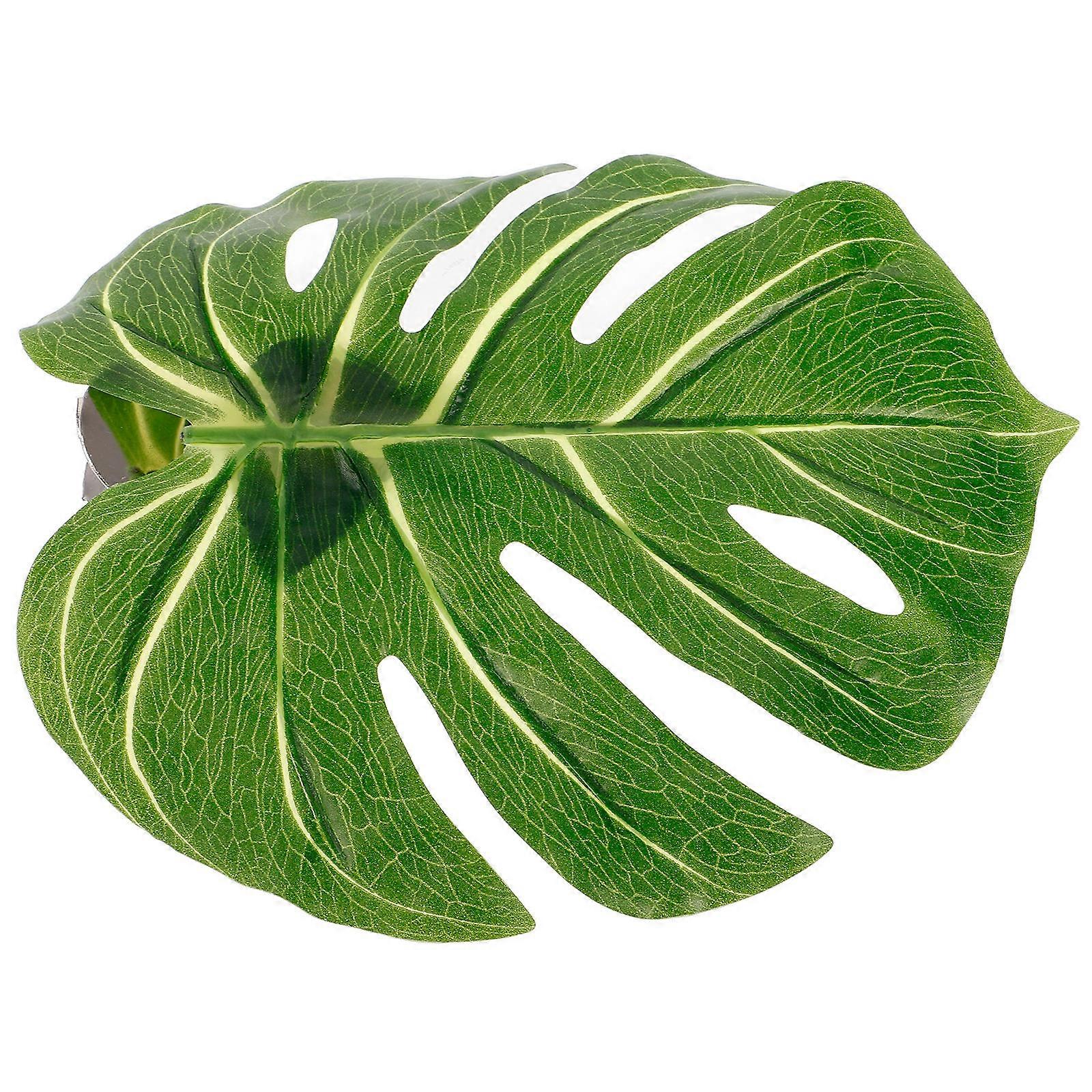 Green Monstera Leaf Curtain Tiebacks Buckle for Drapes 3Pcs Set