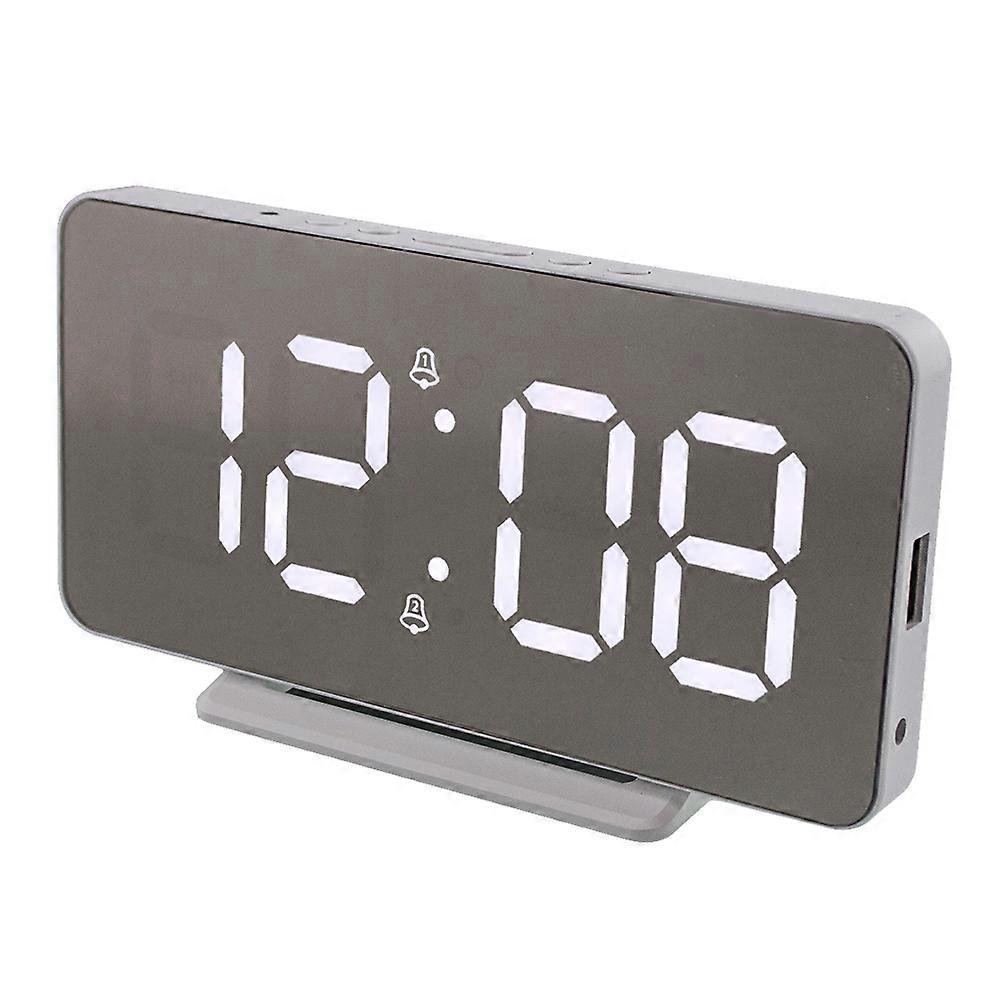 Clock Digital Alarm Clock with Temperature 2Pcs Pack