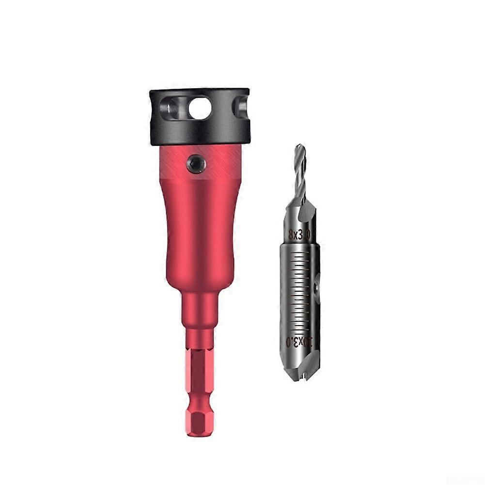 Depth Control Drill Bit Set Aluminum Alloy Adjustable Depth Stop For Metal And Wood Projects 3.5