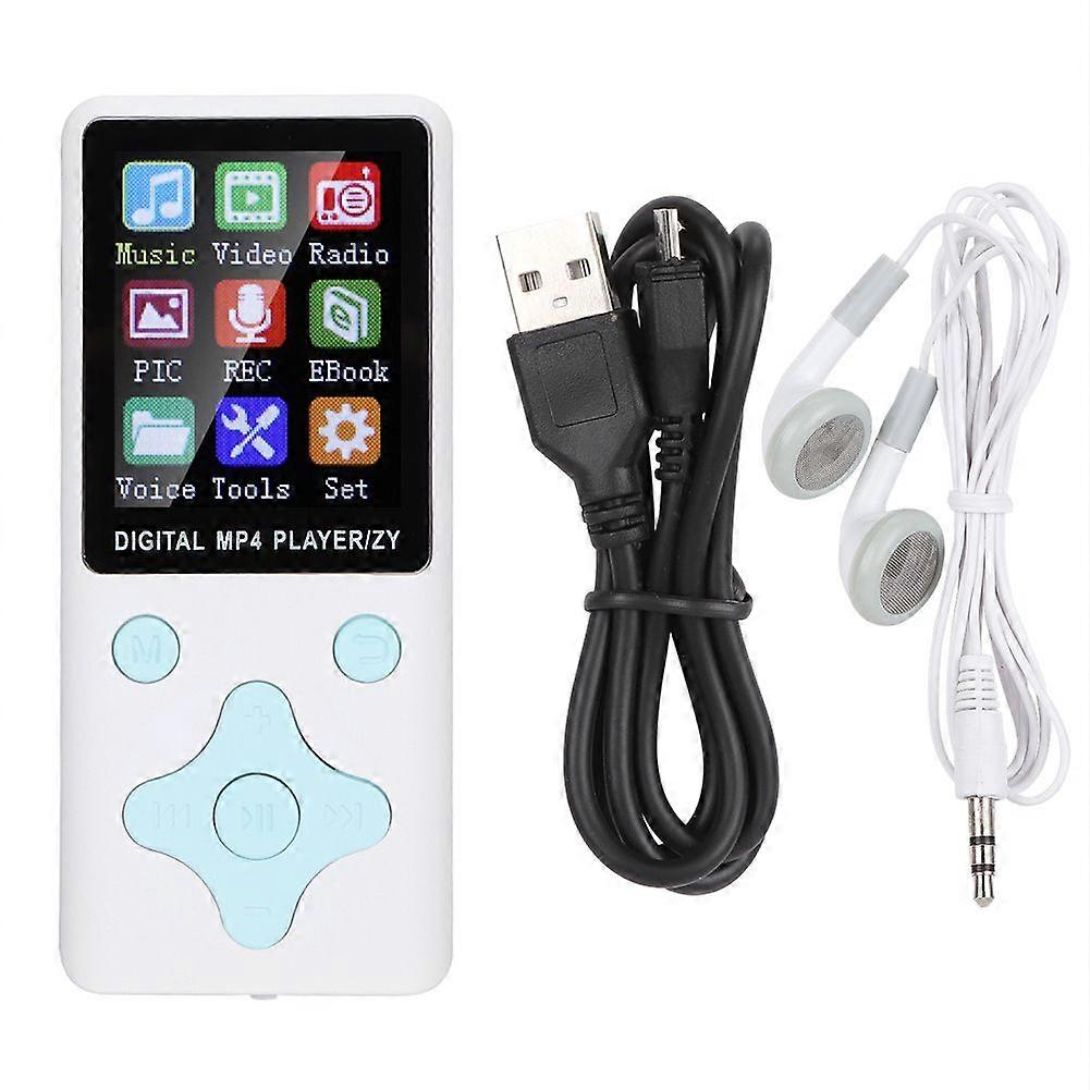 T1 Music MP3 MP4 Player 8G Bluetooth Support 32G Memory Card Rhombus Buttons White