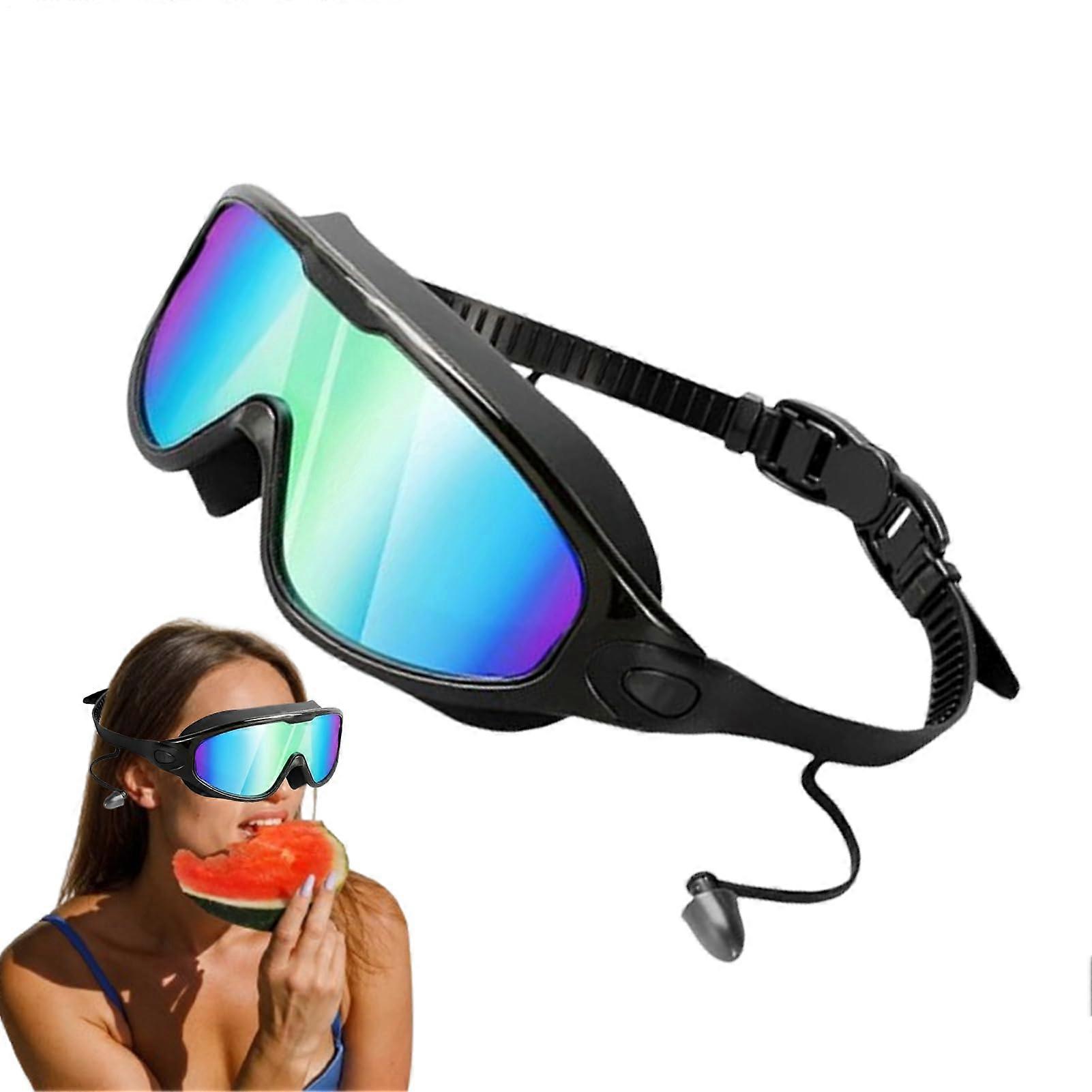 Swim Goggles Adults Men Women Youth 8+ AntiFog No Leaking 180Degree View Water Seepage Prevention For Pools Waterparks