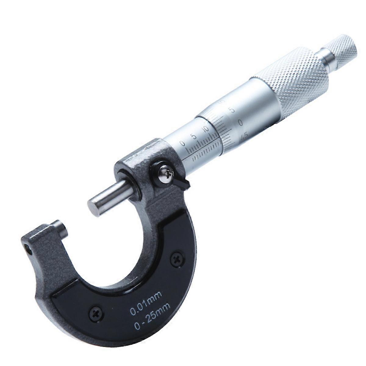 Precise Gauge Micrometer 0-25mm 0.01mm Outside Metric Caliper Measurement Micrometer Tool Mechanical Micrometer