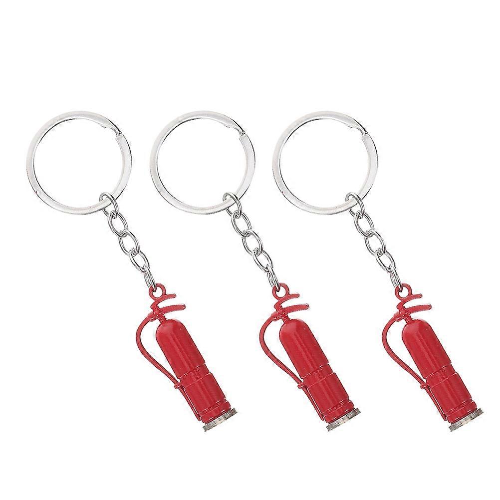 Firefighter Keychain Mini Fire Extinguisher Design for Hanging Keys 15Pcs