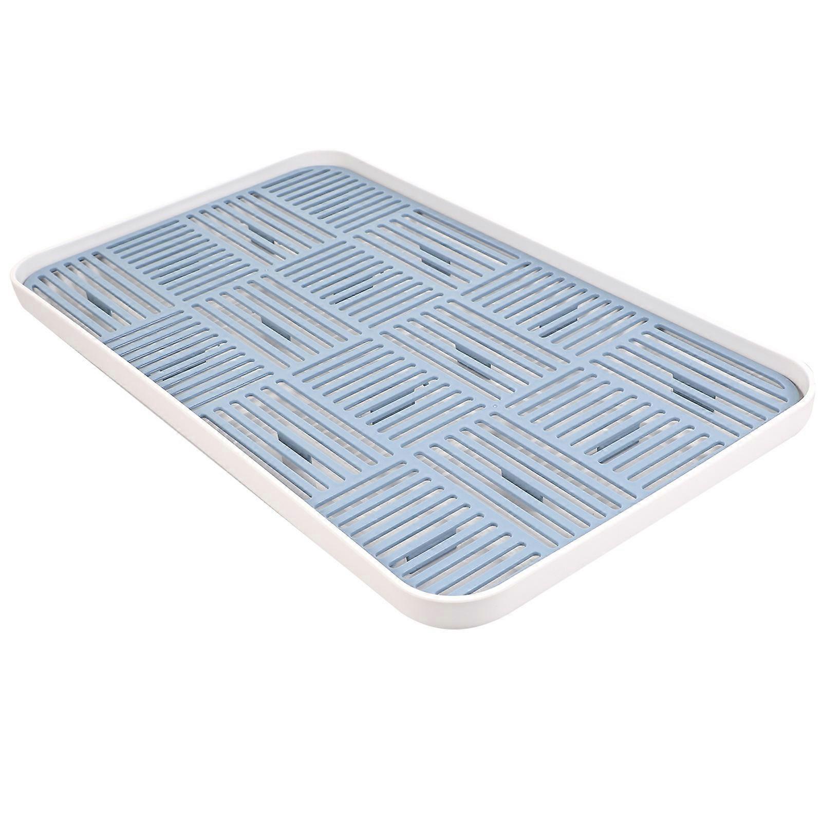 4Pcs Blue Tea Set Tray Multi-Function Draining Tray for Kitchen