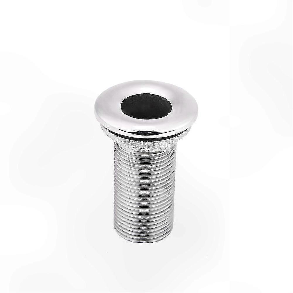 Marine Drain Fitting with Hose Barb and Threaded Connector for Boats