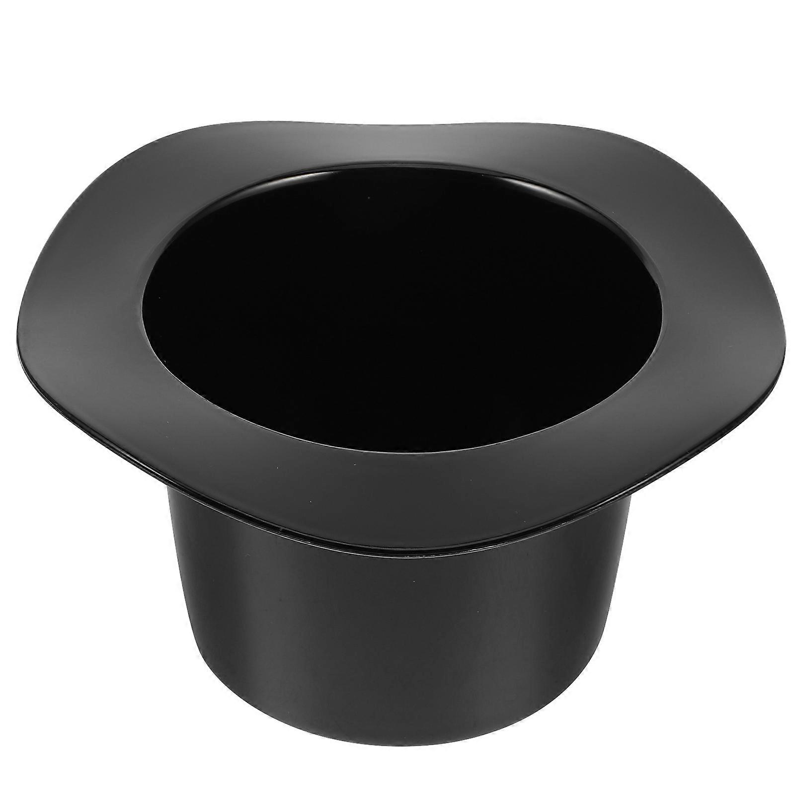 Beverage Tub Plastic Ice Bucket for Serving Drinks 2Pcs Black Oval