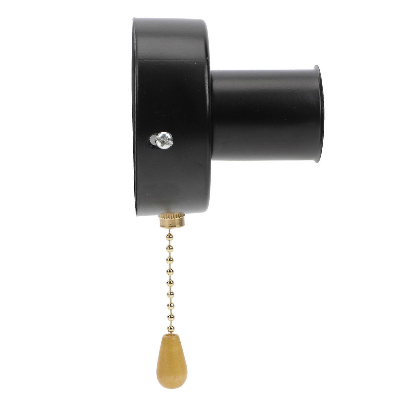 Lamp Accessory Pull Lamp Base E27 Lamp Holder With Bead Chain 5cm Simple Design 1Set