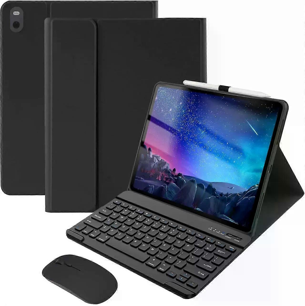 Bluetooth Keyboard Case with Mouse for Lenovo Tab P10 10.1 inch 2018 TB-X705F / TB-X705L Protective Cover with Wireless Mouse / Keyboard