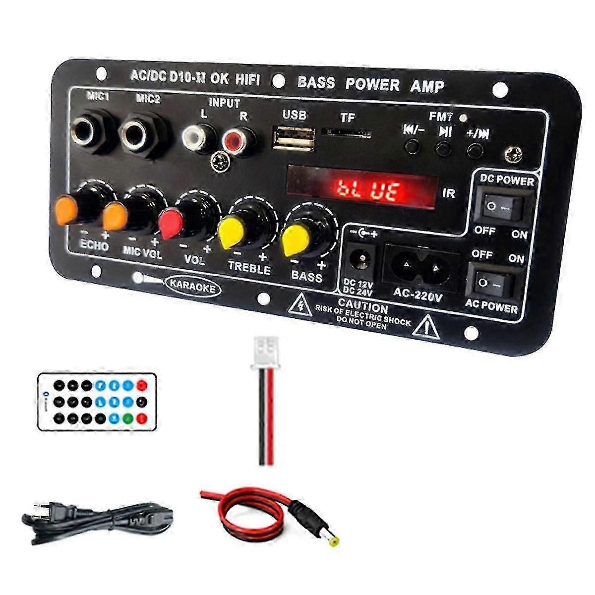 Amplifier Board With Optical Audio Bluetooth Amp Usb Fm Radio Tf Player Diy Audio Subwoofer For Hom