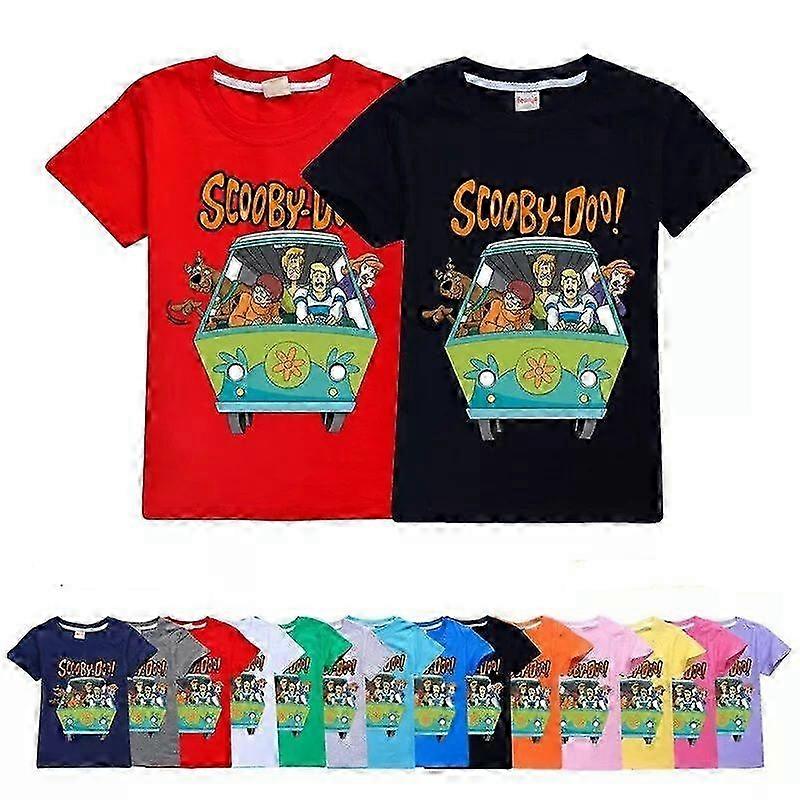 Pojat Tytöt 100% puuvillaa SCOOBY-DOO T-paita Lapset Rento Lyhythihainen T-paidat