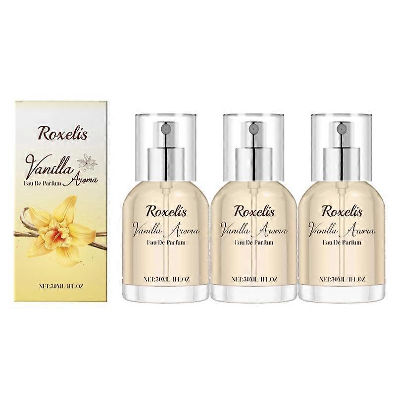 1-3x Vanilla Rich Perfume - Long-Lasting Sweet Vanilla & Elegant Cedar Fragrance, Mood-Enhancing with Musk & Caramel