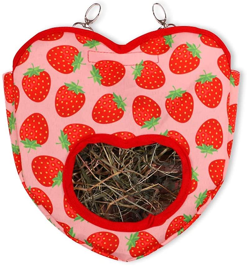 Hængende foderpose, lille dyrefoderpose, kaninhøfoder, marsvinhøfoder, til kanin