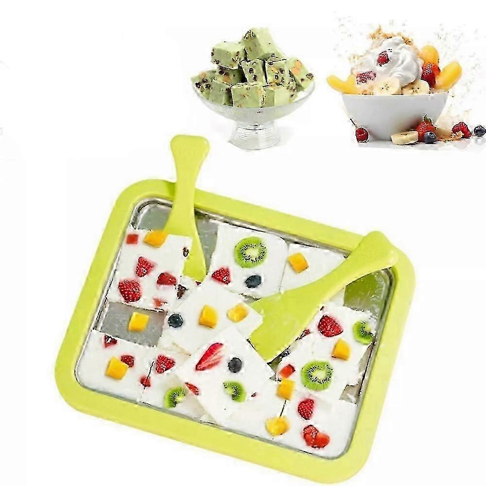 DIY Ice Cream Roll Maker Pan,Homemade DIY Frozen Treat - Instant Ice Cream Maker