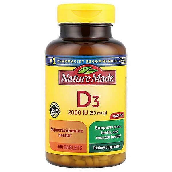 Nature Made, Vitamin D3, Mega Size, 400 Tablets