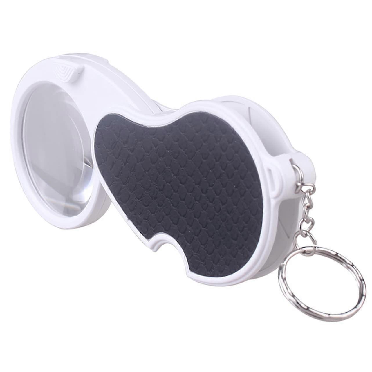 Portable Pocket Magnifying Glass With LED Light Folding Handheld Magnifier For Reading Coin Inspection Jewelry