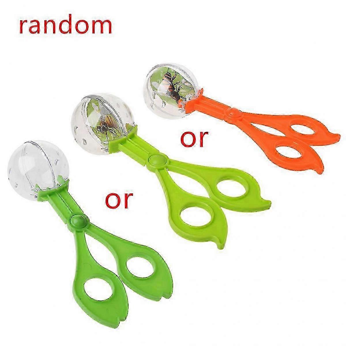Plastic Bug Insect Catcher Scissors Tongs Tweezers For Kids Children Toy Handy