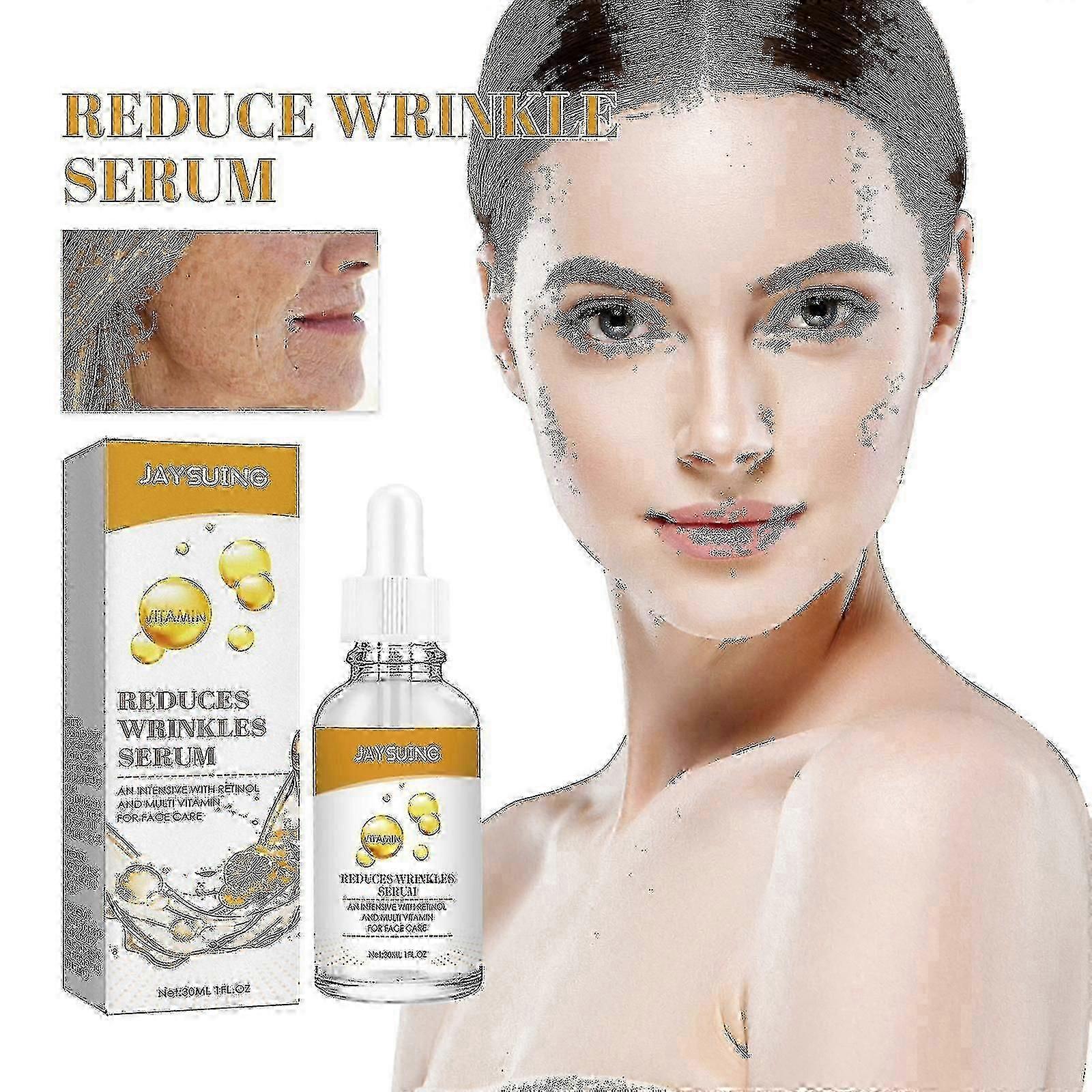Jaysuingアンチリンクルフェイシャルエッセンスは、しわや鼻のひだを減らし、肌を引き締めるアンチエイジングエッセンスBFを潤します