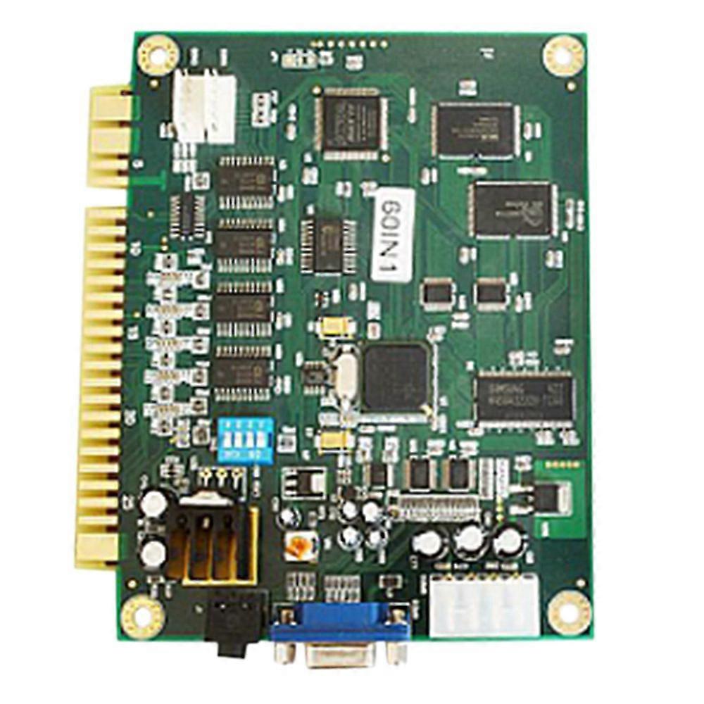60 in 1 Multicade PCB Board Arcade Classic Game Board CGA VGA Output Game Board Horizontal Durable f