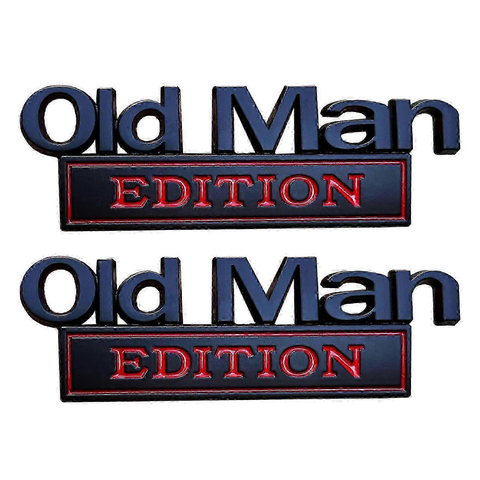 new Old Man Edition Car Emblem - Universal Fit Auto Accessory for All Vehicles