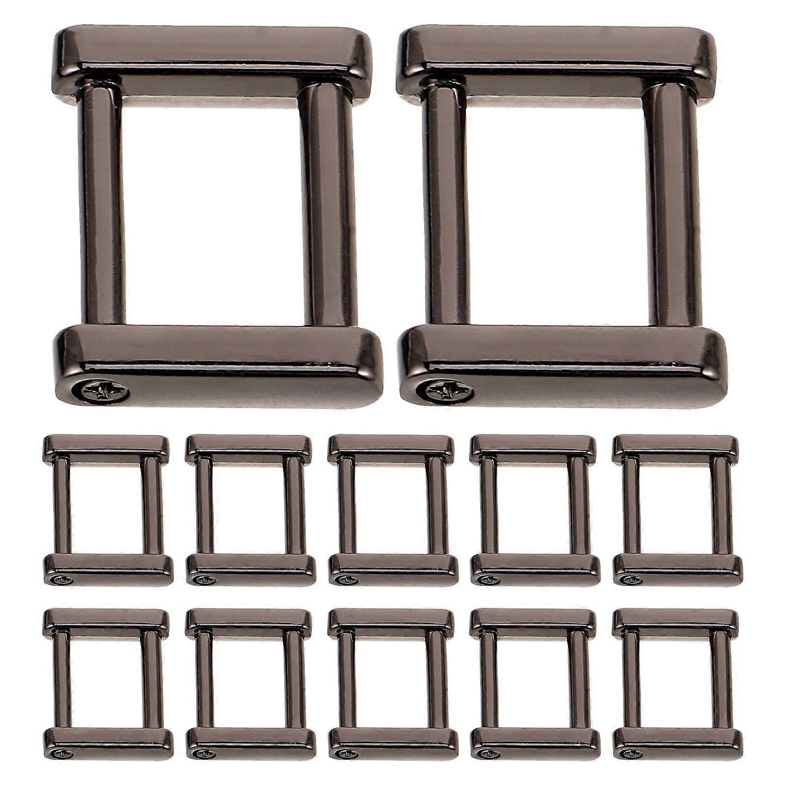 20pcs Bag Strap Adjuster - Zinc Alloy Rectangle Buckles With Detachable Screw For Bag Making Purse Strap Adjuster - Removable Chain Hardware For Handb