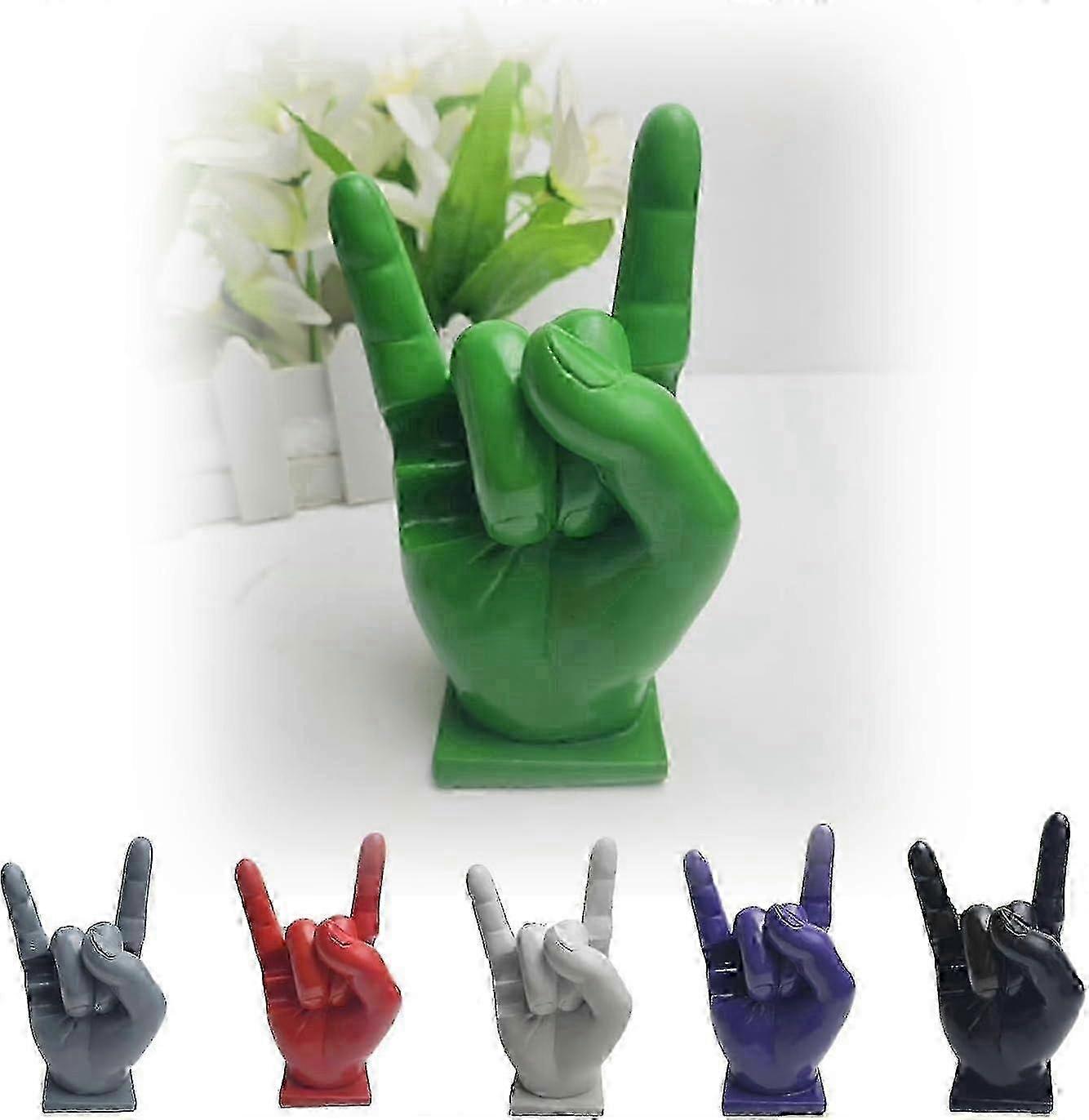 מעמד תצוגה למקלות תוף "רוק יד", מארגן מקלות תוף מצחיק, מארגן מחזיק מקלות מתנות לחברים מוזיקליים למתופף