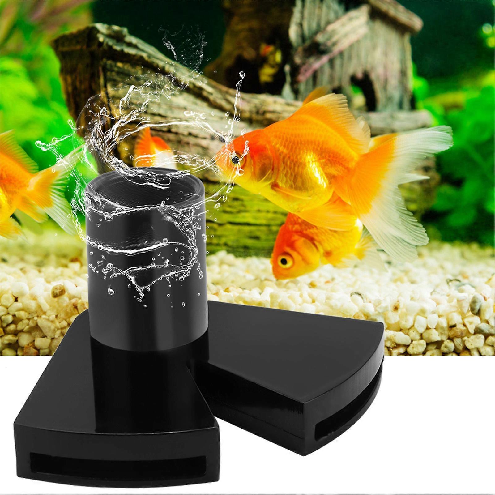 Fish Tank Double Duckbill Nozzle Rotate Flow Pipe Water Outlet Return for Aquarium