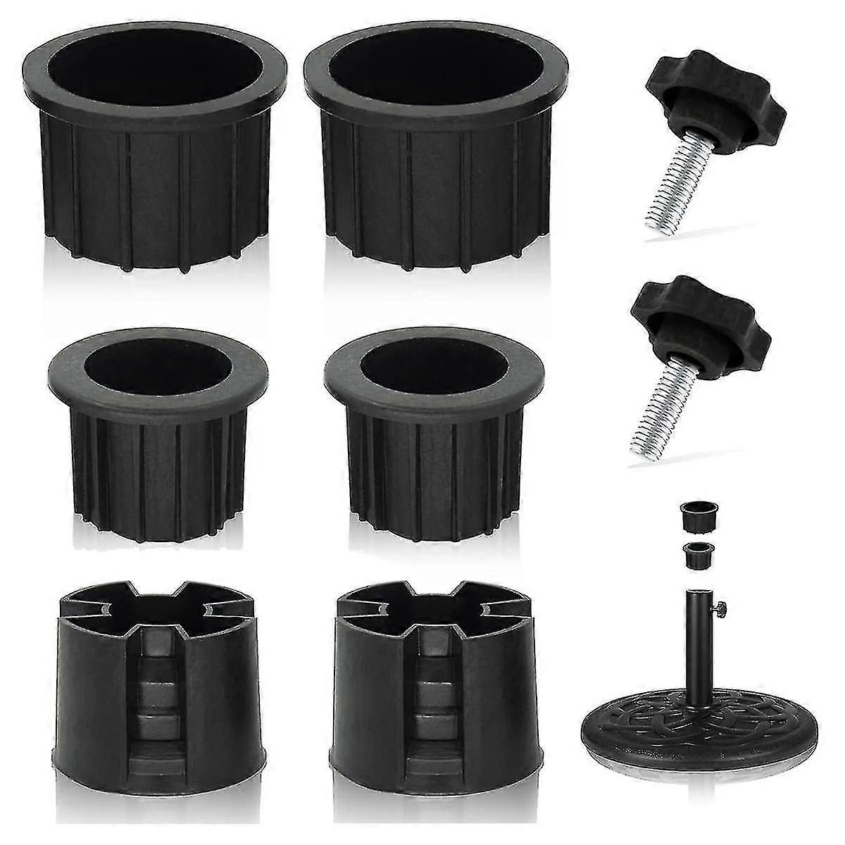 8 stuks paraplu base stand gat ring plug cover en cap patio paraplu stand stand base stabilisator