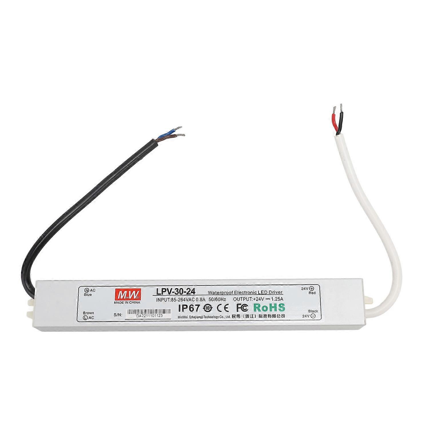 LED Driver IP67 Waterproof 24V Low Voltage Output Power Supply Transformer Adapter for Lamp Security