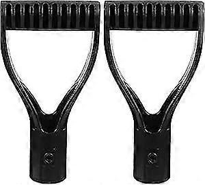 2er-Pack Kunststoff-Spachtelgriffe D-Griffe Schwarz