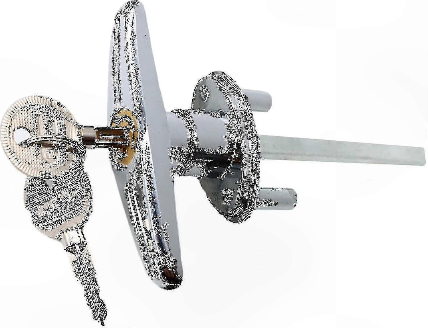Garage Door Keyed T-Handle Lock Kit with 2 Keys, Universal Shed Door Lock T Handle