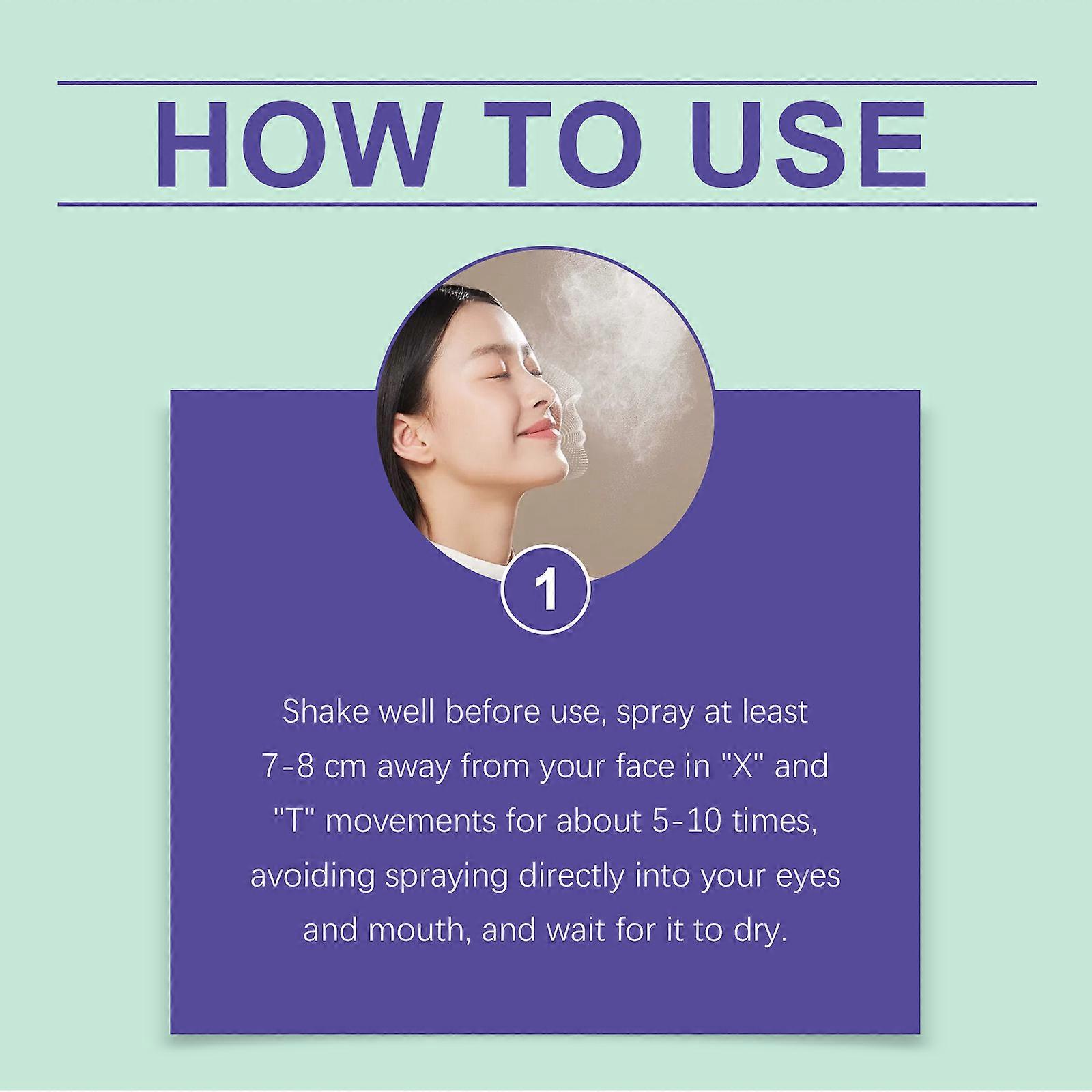 EELHOE Moisturizing Setting Spray, Makeup Long-Lasting Moisturizing Oil Control Natural Lightweight Moisturizing Portable Setting Spray