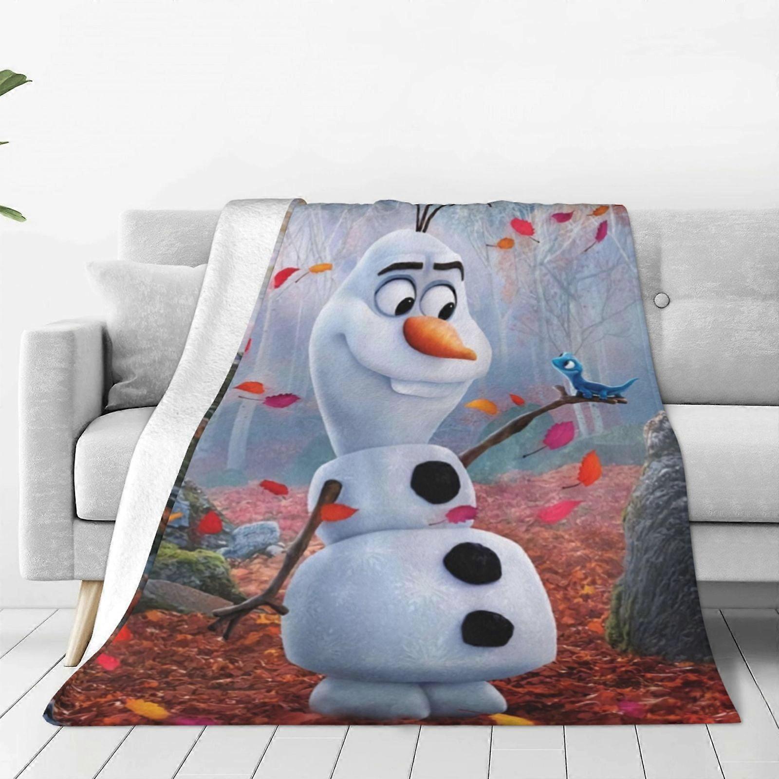 Frozen Blanket for Men & Women, Super Soft Fluffy Fleece, Cozy Warm Travel Blanket for Sofa, Bed, All Seasons Gift, 40"X30"