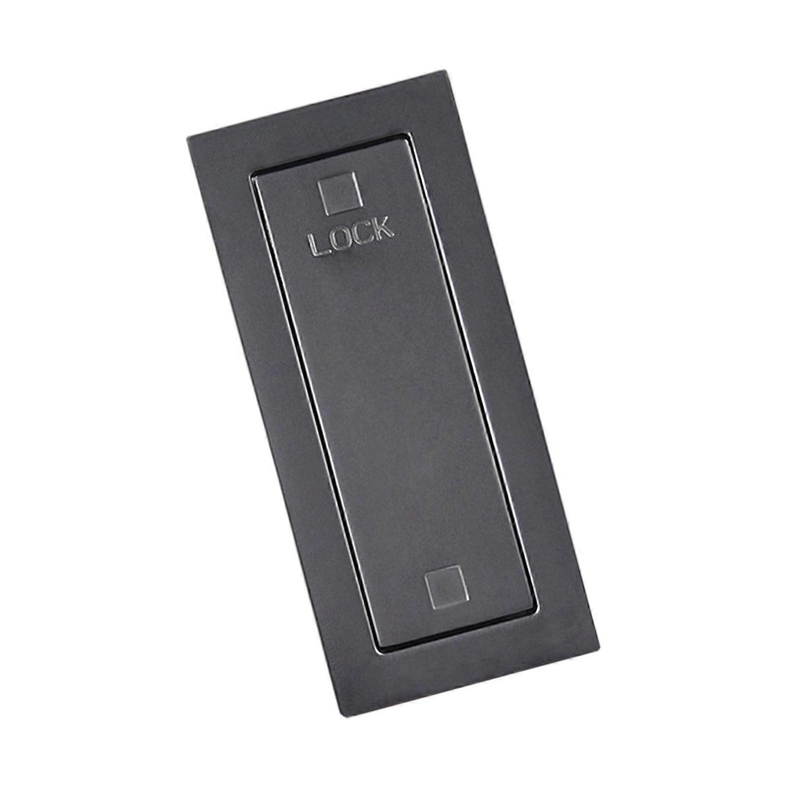 Universal Balcony Door Security Lock Replacement Indoor Sliding Door External Padlock for Door Closures Lock Enduring  gun gray