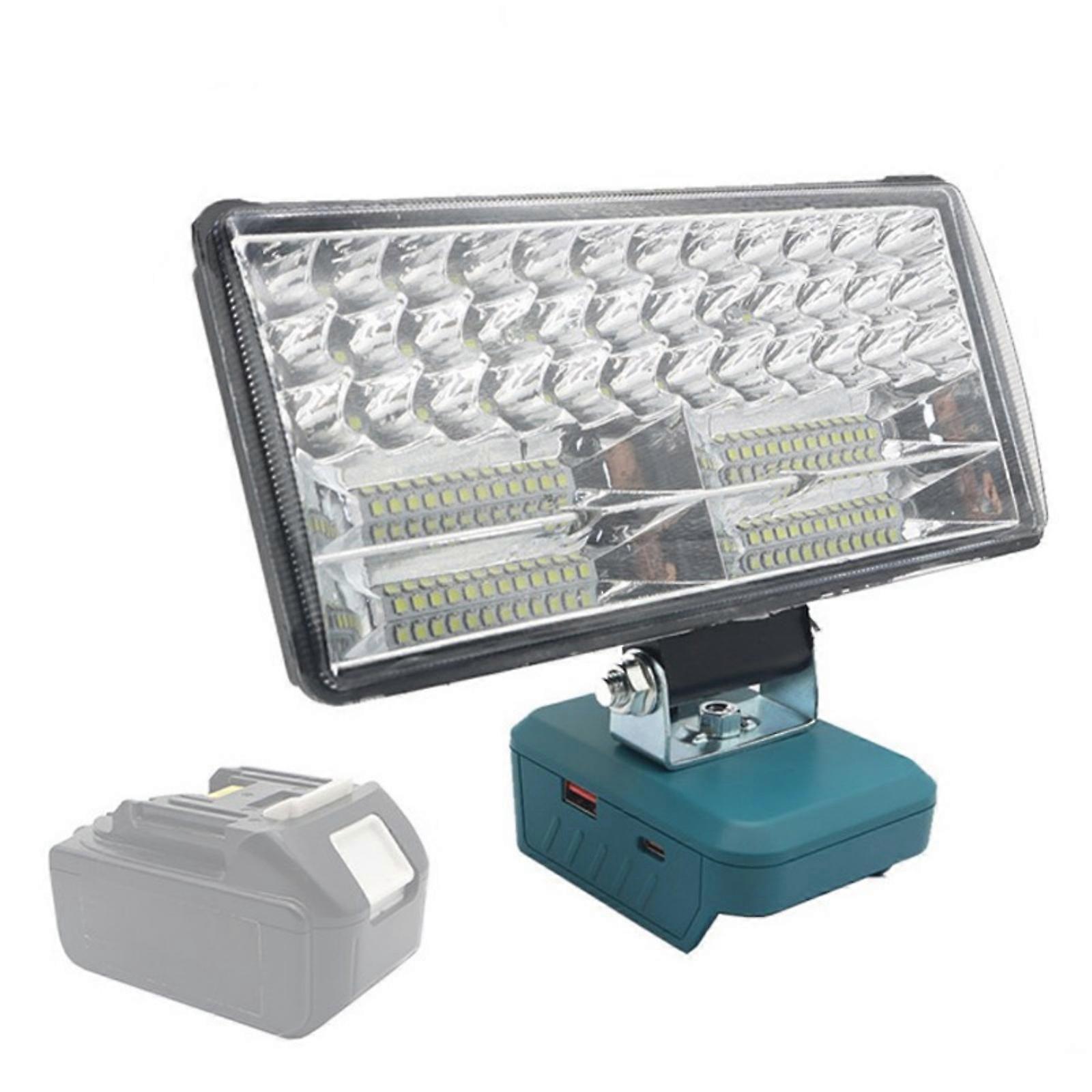 Impermeable ABS Building Flood Light With Tool Battery Agreement And Intelligent Charging Connection  8 inches