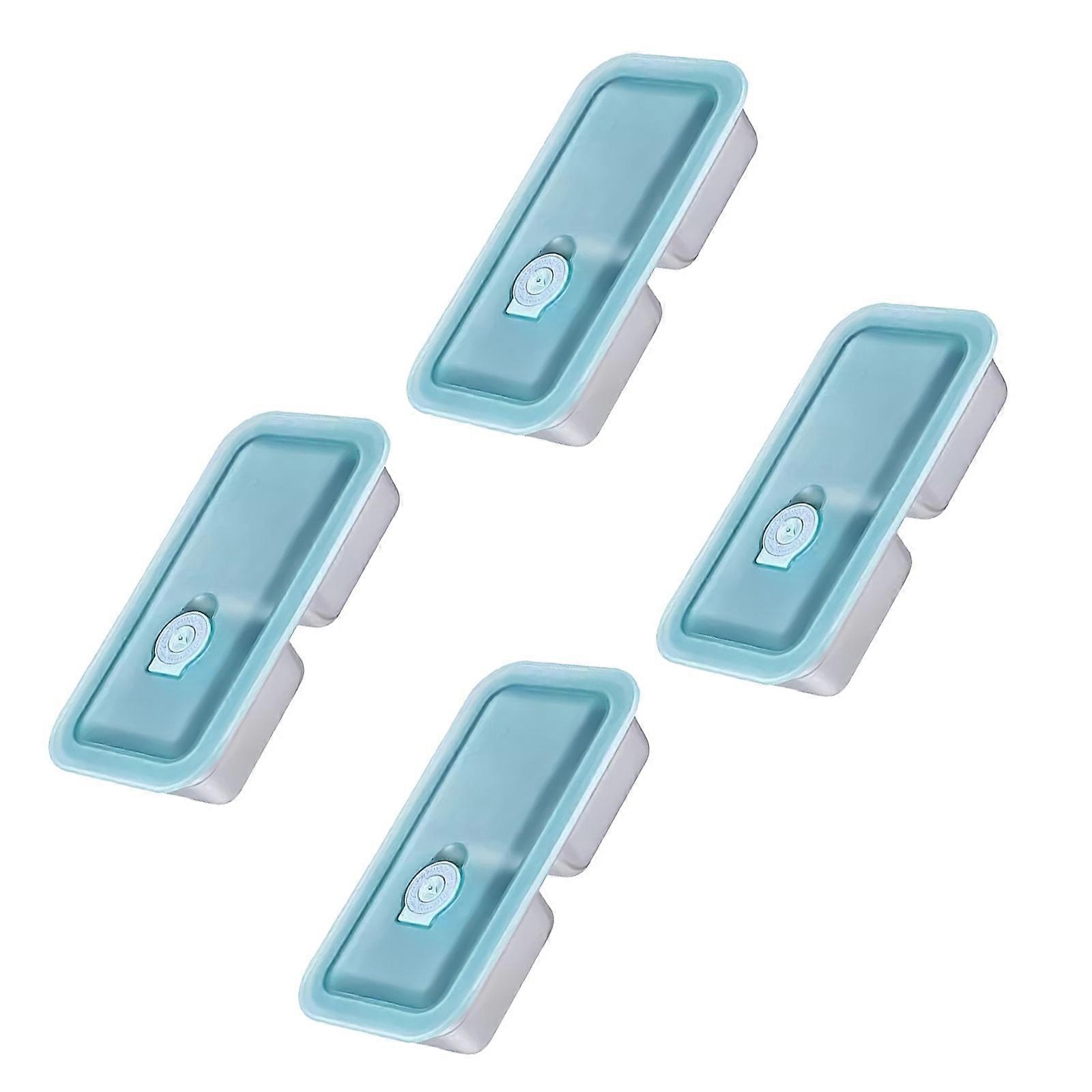 4 Divisions Separated Serving Trays Food Grade Untarnished Thin For Travel And Daily Meals Multicolor