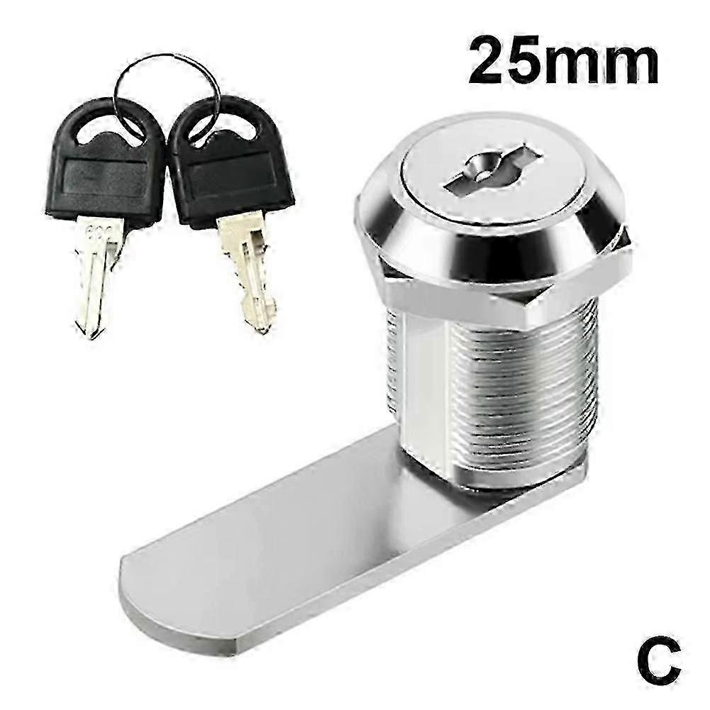 Drawer Cabinet Lock Mail Box Cam Lock Cupboard Door Tongue Lock With 2 Key