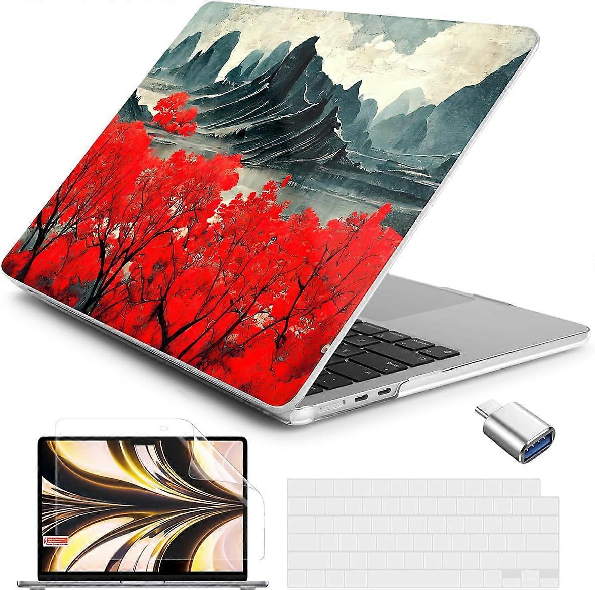 for M3 MacBook Air 13 inch Case 2024 Model A3113, Designed Protective Hardshell Keyboard Cover Screen