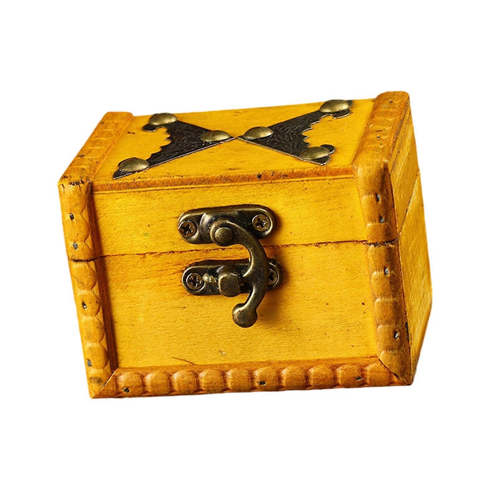 Dateless Locking Wooden Storage Box Style Design Secure Combination Locking Spacious Interior For Collectibles Multicolor