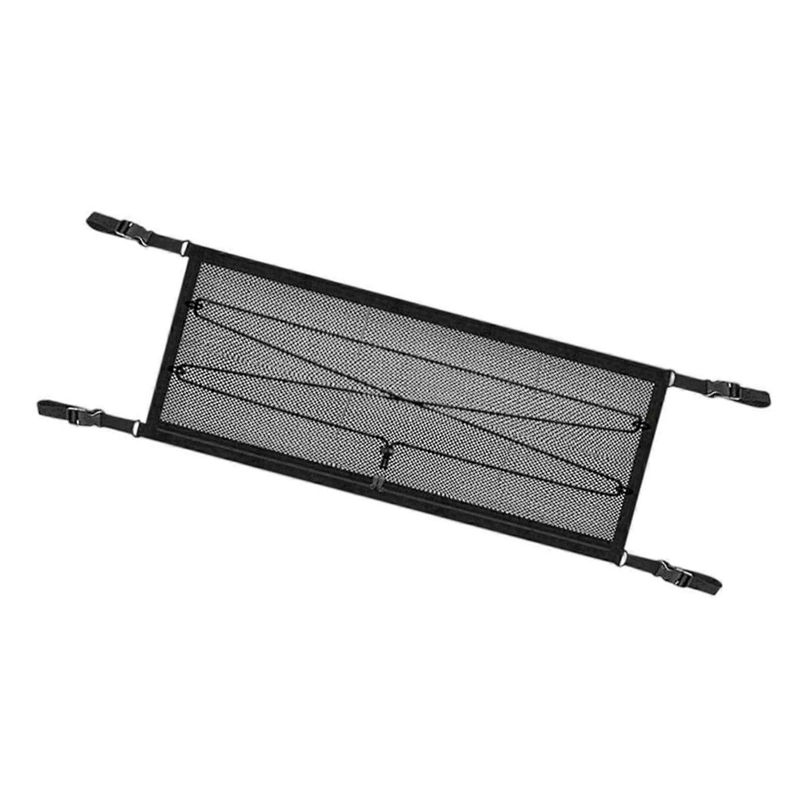 Sturdy Polyester Cargo Net For Camping Trolleys Easy Installation Zippers Access And Secure Storage Solution Multicolor