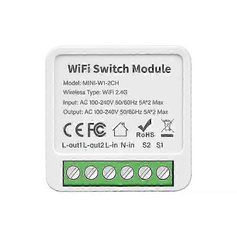 1/2/3/4 Gang Tuya WIFI Smart Switch Module Smart Life 2 Way Control Switch Support Alexa Google Home Alice Voice Control_li
