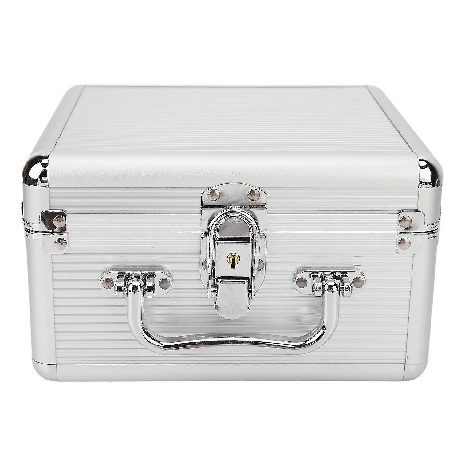 20 Bays 2.5in Hard Drive Storage Box with Safety Lock 2 Keys ABS Handle Shockproof Hard Drive Case f
