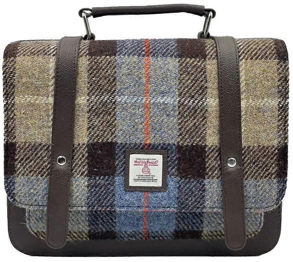Maccessori Harris Tweed Mini Messenger Bag - Brown/Grey