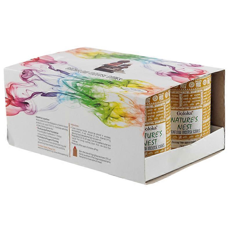 Goloka Backflow Incense Cones - Nest 6 Pack