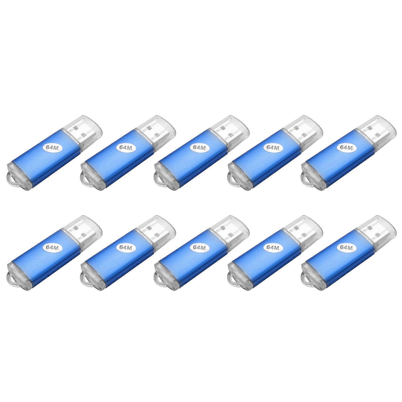 10X 64MB USB 2.0 Flash Memory Stick Thumb Drive PC LAPTOP Storage