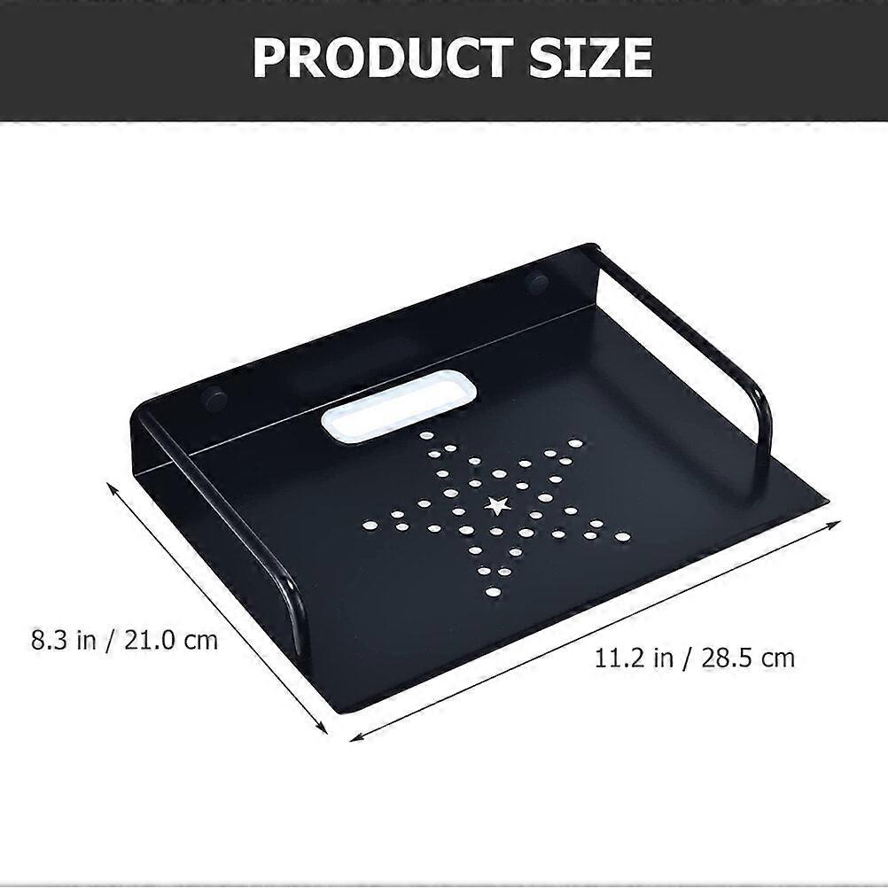 projector stand, Wall Mounted Small Projector Shelf Metal Router Rack Floating Projector Shelf