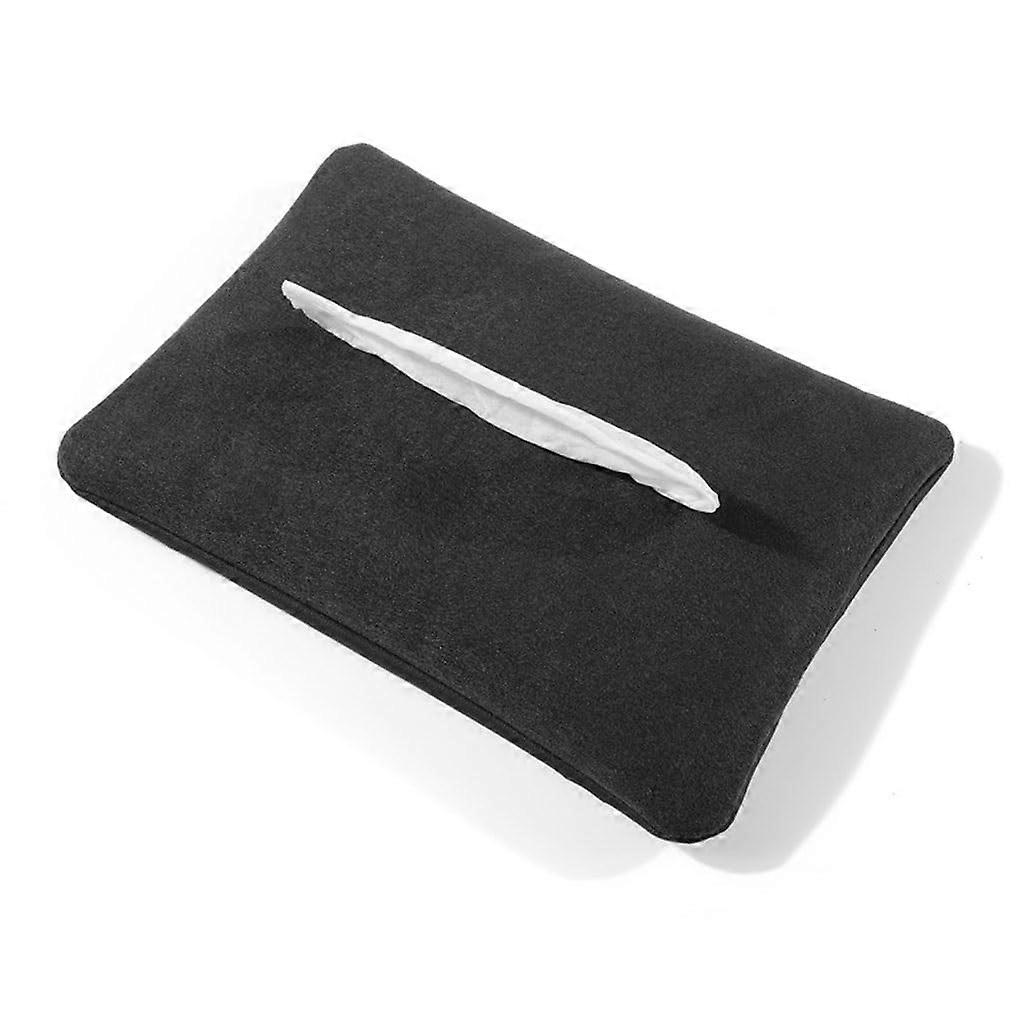 Car Tissue Holder Leather Tissue Box with Strap Durable SpaceSaving Organizer for Vehicle
