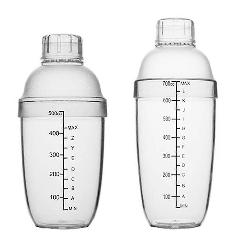 Freezing-Proof Shake Bottle Transparent Glass for Drink 3Sets Milk Tea Tool